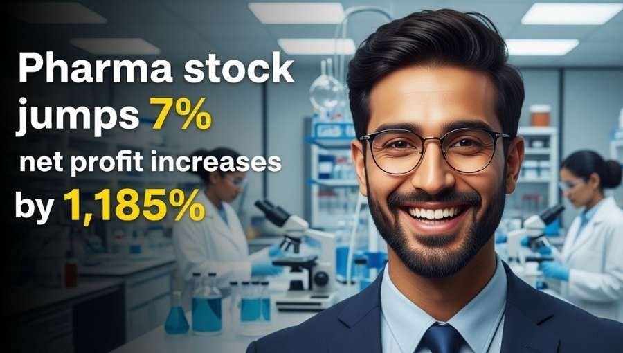 Pharma Stock Jump With 1185 Percente Net Profit Growth